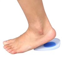 FILFEEL Heel Cups, 1 Pair Silicon Gel Heel Cup Cushion Plantillas Fascitis Plantar Pain Relief Insoles Pad(L,39-46)