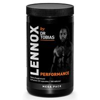 Lennox by Dr Tobias - Performance Mega Supplement Pack for Men, Repairs & Fuels Muscles - Contains Nitric Oxide, Creatine Tri-Phase Tablets, L-Glutamine & Power Band (30 Packets, 210 Capsules)