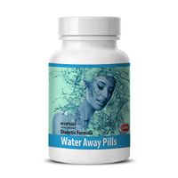 Urinary Support for Women - Water Away Pills (Diuretic Formula) - Potassium Pills - 1 Bottle 60 Capsules