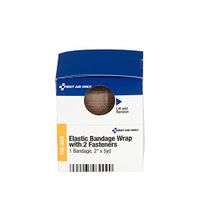 First Aid Only Elastic Wrap Bandage with Fasteners, 2 x 5 yd
