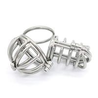 HZS Men's Stainless Steel Enamel Metal Chāstity Lock Device Carefully Packaged Private Delivery for Men T-Shirt