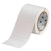 Brady THT-12-719-10 Label, High-Temperature ESD Industrial Polyimide Barcode Label, Matte, 0.437" H x 0.500" W, White, 10000/Roll (Pack of 10000)