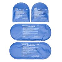 NatraCure Replacement Gel Packs for Cold Therapy Socks - (4-Piece Set) Extra Reusable Ice Pack Compresses for Injuries - GP23-24