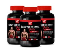Energy Booster Supplements - Bodybuilding Pills for Men - zinc with Magnesium Supplement - 3 Bottles 180 Capsules