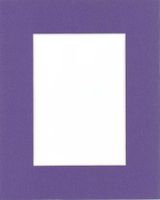 Golden State Art, Pack of 25 11x14 African Violet Picture Mats Mattes with White Core Bevel Cut for 8x10 Photo + Backing + Bags