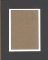 24x36 Black & White Double Picture Mats with White Core, for 20x30 Pictures