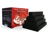 EXOTICA COCONUT CHARCOAL SUPPLIES FOR HOOKAHS – 100pc Non-quick light shisha coals for hookah pipes. All-natural coal accessories & parts that are Tasteless, Odorless, & Chemical-free.