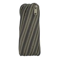 Alomejor Portable Nylon Zipper Bag Emergency Survival Cord Rope Pouch with Nylon Material for Hiking Outdoor Activities(Army Green)