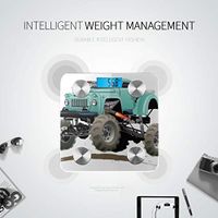 Cartoon Monster Truck Scales for Weight Body Fat Scale Weight Scale Kg Tracks 8 Key Compositions Analyzer Sync with Fitness Apps 400 Lbs