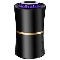 Mosquito Lamp, Mosquito Killer Lamp LED Lights Plug-in Suction Type Bass Operation Indoor, 2 Colours GAOFENG (Color : Black, Size : 15.5x15.5x29.5cm)