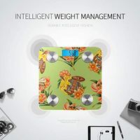 Bluetooth Body Weight Scale Cartoon Retro Cute Wooden Barrel Tool Home Scale Body Fat Composition Monitor Analyzer with Smartphone App for Body Management-396 Lbs