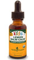 Herb Pharm Kids Certified-Organic Alcohol-Free Lemon Balm Calm Liquid Extract, 1 Ounce