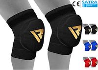 RDX Knee Support Brace Protector Foam Pads Guard Wraps Elasticated Shield, Medium, Black, Medium, Black