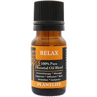 Plantlife Relax Essential Oil Blend (100% Pure Therapeutic Grade) 10ml