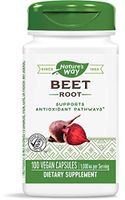 Nature's Way Beet Root 1000 mg per Serving, 100 Vegetarian Capsules, Pack of 2
