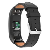 Zeshlla Luxury Leather Wrist Watch Band Strap for Garmin VIVOsmart HR Men Women Leather Replacement Wrist Watch Band