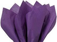 Purple Tissue Paper 15 Inch X 20 Inch - 100 Sheet Pack Premium Tissue Paper by A1 Baker Supplies Paper Made in USA