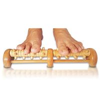 TheraFlow Deep Tissue Foot Massager Roller (Dual Foot). Plantar Fasciitis & Pain Relief. Shiatsu & Acupressure Reflexology Tool, Myofascial Release, Trigger Point Acupuncture. Stress Relief Relaxation