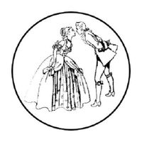HotSaleStore Sticker Seals 48 Wedding Shower Victorian Classic Sticker Label Envelope Seals 1.2" Round