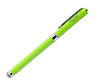 ELEGANI 2 in 1 Dual Function Conductive Microfiber Fabric Capacitive Stylus Rollerball Ink Pen (GREEN)