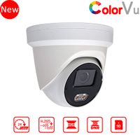 4MP Color Night Vision Video PoE Outdoor Dome Network Camera, OEM DS-2CD2347G1-LU 4mm Fixed Lens Security Camera with Micro SD Card Slot, Built-in mic, H.265+, Waterproof