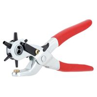 6 Sized 9" Heavy Duty Leather Hole Punch Hand Pliers Belt Holes Punches Professional (Standard)... (Standard)
