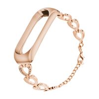 Compatible with Xiaomi Mi Band 4 Replacement Strap, TeaBoy Miband 3/4 Replacement Band with Metal Protector Case Stainless Steel Wrist Strap Wristband Watchband Bracelet Replacement for Mi Band 3
