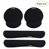 Comfy Mee Premium Memory Foam Keyboard and Mouse Wrist Rest Pads Set- for Comfortable Typing &Wrist Pain Relief (Pack of 2)