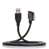 JSER 1.2m 90 Degree Left Angled Micro USB Screw Mount to 3.0 Data Cable for Industrial Camera