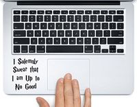 I Solemnly Swear Quote Harry Potter Printed Trackpad Clear Vinyl Decal Sticker Compatible with Apple MacBook Pro Air 11" 12" 13" 15" All Years Laptop Trackpad Keyboard (13" Macbook Pro Retina)