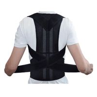 SAYEI Posture Adjustable Strap Back Straightening Strap Humpback Waist with Straighten Back Belt Black