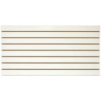 White Easy Slatwall Display Panels, Set of 2, 4' x 2' Each