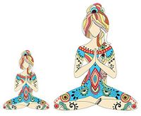 Yoga Girl 5"(inch) waterproof sticker for car or laptop. Empower the Goddess within yourself with this beautiful vibrantly colored decal that can be displayed on endless items.