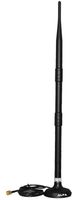 Alfa 9dBi Antenna WiFi Booster SMA Omni-Directional High-Gain Screw-On Swivel with Magnetic Base (1-Pack)