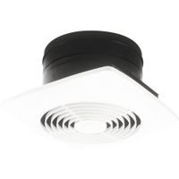 Broan-Nutone  505  Exhaust Fan, White Vertical Discharge Ceiling Ventilation Fan, 6.5 Sones, 180 CFM, 8"