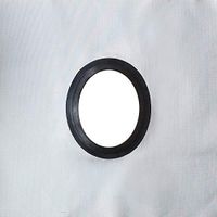 Outfitters Supply Stove Jack Heat Shield for Canvas Tent, use to Extend Stove Pipe Through The Roof or Wall of Your Tent, Fire Proof NASA Material Rated to 700°, Made in The USA, 6" Oval