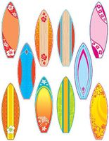 Teacher Created Resources 4586 Surfboards Accents