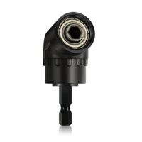 105° Right Angle Drills, 1/4 inch Hex Shank Right Angle Drill Adapter, Drill Attachment of Power Tools Accessories for Screwdriver Bits, Drive Socket Adapter by Electric Drill(Black)
