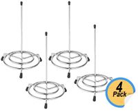 1InTheOffice Wire Receipt Spindle,Chrome Receipt Holder,"4 Pack" (Chrome)