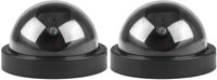 GPCT Fake Dummy Security Surveillance Dome Camera W/Flashing Red LED Light. Realistic Look Recording CCTV Camera for Indoor/Outdoor/Business/Home/Office/Supermarket/Hotel/Library/School- 2 Pack