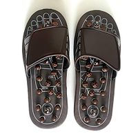 Jmung Massage Slippers Shoe Foot Spring Rotating Magnetic Therapy Massage Acupoint Massage Shoes Reflexology Sandals,M