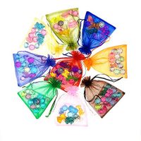 Sheer Organza Bags Drawstring Gift Bags Mesh Jewelry Pouches for Party Wedding Christmas Valentine Favors Organza 100Pcs 5x7 Inches