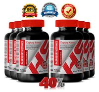 Raspberry Ketones with Garcinia - Raspberry Ketones Natural Formula 1200 MG - Immunity Booster (6 Bottles)