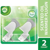 Air Wick plug in Scented Oil Warmer, White, 2ct, Essential Oils, Air Freshener