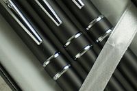 Cross Executive Companion Matte Black,Cross Signature Jewelry-Quality Center Bands & Spring Loaded Clip Stratford Ballpoint Pen,Rollerball Pen & 0.7mm Pencil. Graduation,Christmas,Wedding, Birthday