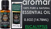 aromar Black Label series 100% Pure and Natural Essential Oil Blend 0.5oz/14.78mL Pick Yours (Eucalyptus (Humidifier, Clean, Fresh Scent))