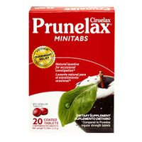 Prunelax Ciruelax Minitabs Natural Laxative, Coated Tablets, 20 Ea, 20 Count