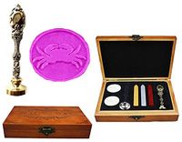 MNYR Cute Bird on Flower Luxury Wood Box Rose Gold Metal Peacock Wedding Invitations Gift Cards Paper Stationary Envelope Seals Custom Logo Wax Seal Sealing Stamp Wax Sticks Melting Spoon Gift Box Kit