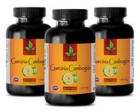 Fat Burner Pills for Belly Fat - Garcinia CAMBOJIA Extract 1300mg - Garcinia cambogia Best Seller - 3 Bottles 180 Capsules