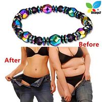 STCORPS7 Weight Loss Bracelet Multicolor Magnetic Bracelet Beads Hematite Stone Health Therapy for Women and Man